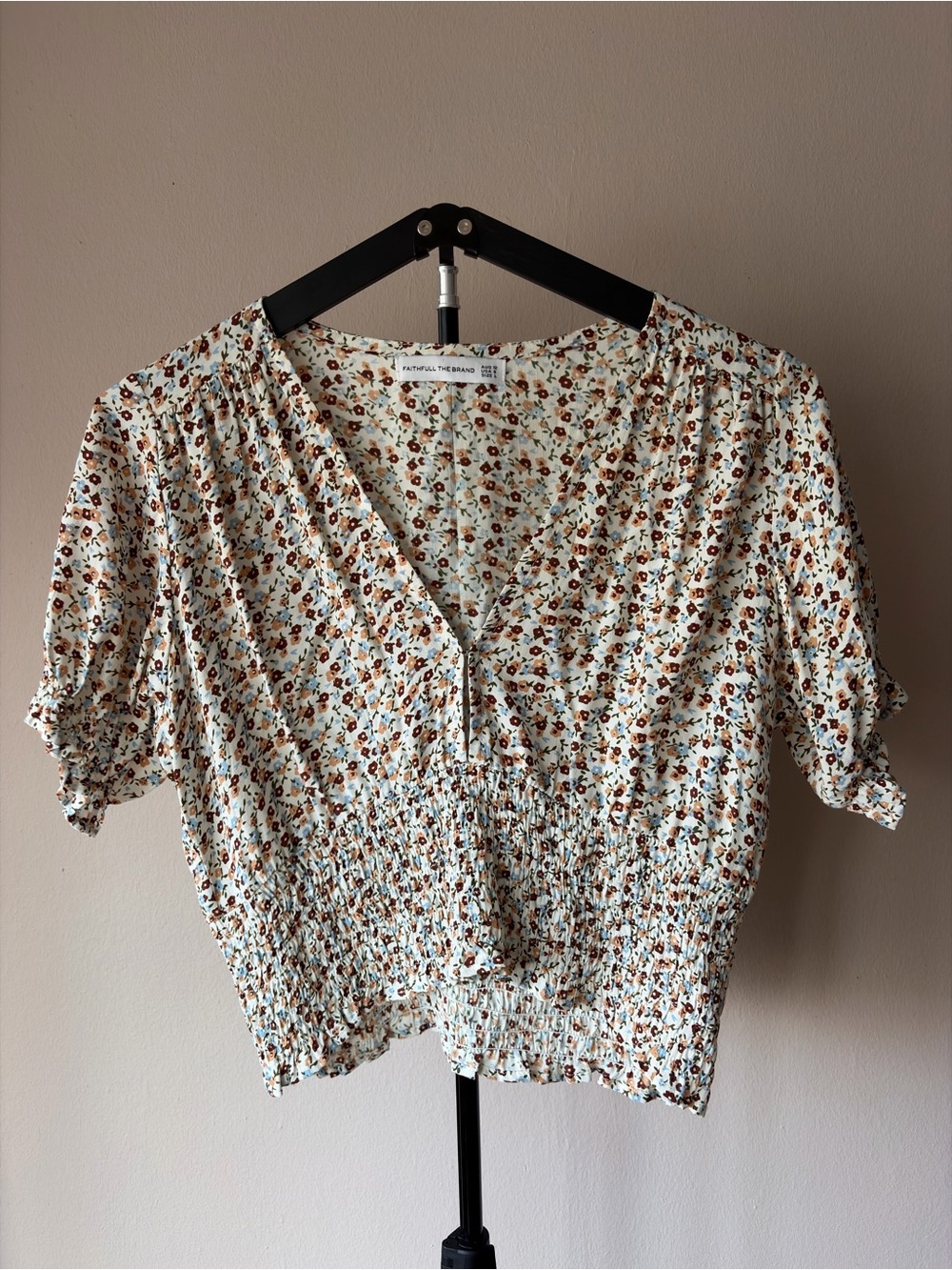NWOT Faithfull The Brand First Light Floral Blouse Size Large